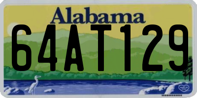 AL license plate 64AT129