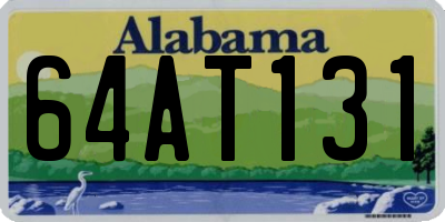 AL license plate 64AT131