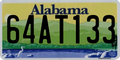AL license plate 64AT133