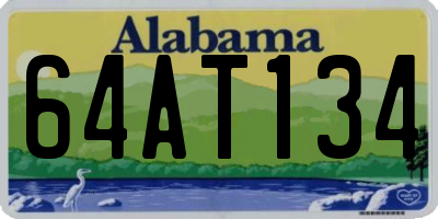 AL license plate 64AT134
