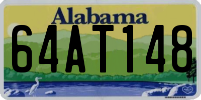 AL license plate 64AT148
