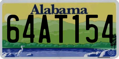AL license plate 64AT154