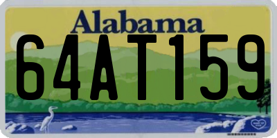 AL license plate 64AT159