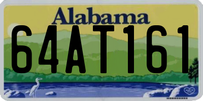 AL license plate 64AT161
