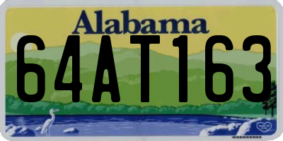 AL license plate 64AT163