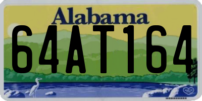 AL license plate 64AT164
