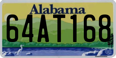AL license plate 64AT168