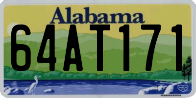 AL license plate 64AT171