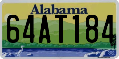 AL license plate 64AT184