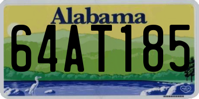 AL license plate 64AT185