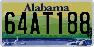 AL license plate 64AT188