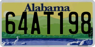 AL license plate 64AT198