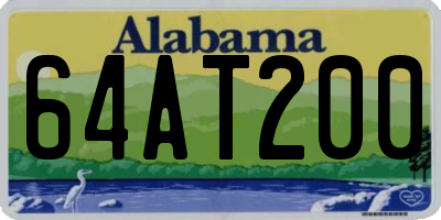 AL license plate 64AT200