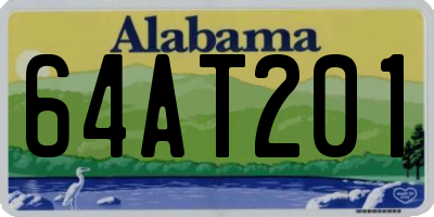 AL license plate 64AT201