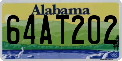 AL license plate 64AT202