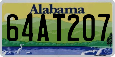 AL license plate 64AT207