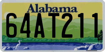 AL license plate 64AT211