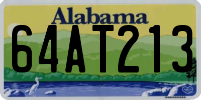 AL license plate 64AT213