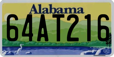AL license plate 64AT216