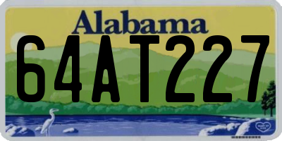 AL license plate 64AT227