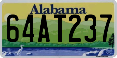 AL license plate 64AT237