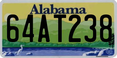 AL license plate 64AT238