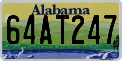 AL license plate 64AT247