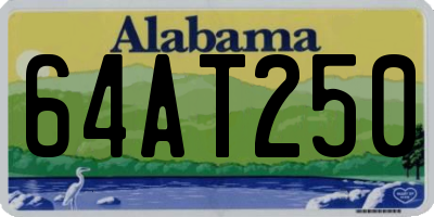 AL license plate 64AT250