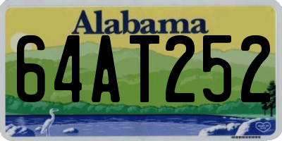 AL license plate 64AT252