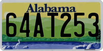 AL license plate 64AT253