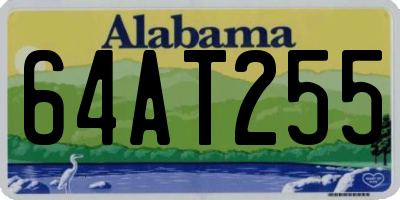 AL license plate 64AT255
