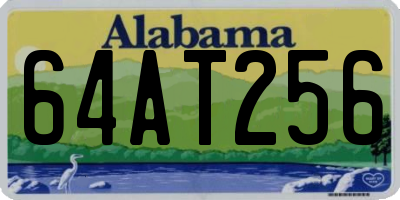 AL license plate 64AT256