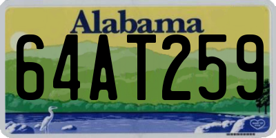 AL license plate 64AT259