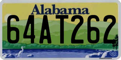 AL license plate 64AT262