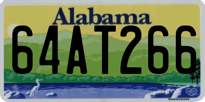 AL license plate 64AT266