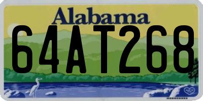 AL license plate 64AT268