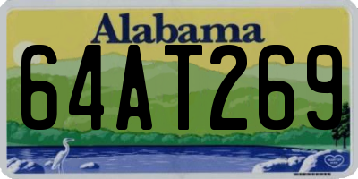 AL license plate 64AT269