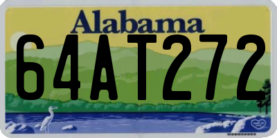 AL license plate 64AT272