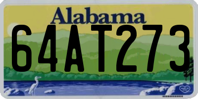 AL license plate 64AT273