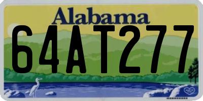 AL license plate 64AT277