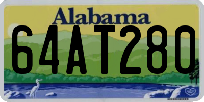 AL license plate 64AT280