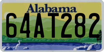 AL license plate 64AT282