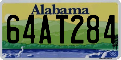 AL license plate 64AT284