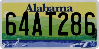 AL license plate 64AT286