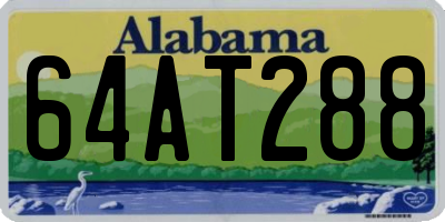 AL license plate 64AT288