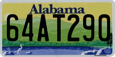 AL license plate 64AT290