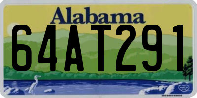 AL license plate 64AT291