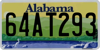 AL license plate 64AT293