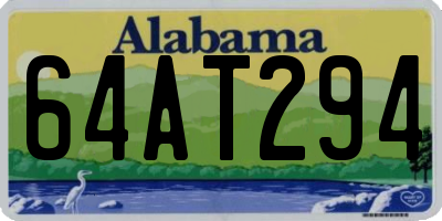 AL license plate 64AT294