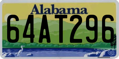 AL license plate 64AT296